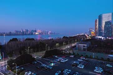 杭州城市夜景延时视频的预览图
